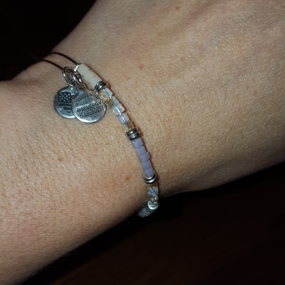 Alex & Ani Beaded Silver Bracelet - Picture 4 of 4